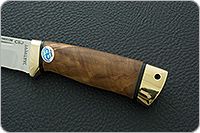 Нож Бекас кап березовый, 100х13м, латунь : фото 6