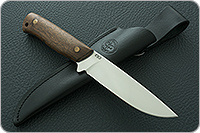 Нож Стриж  накладки орех, 95х18, цельнометаллический : фото 9