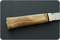 Нож Бурятский средний кап березовый, эп-766, латунь : фото 3