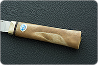 Нож Бурятский средний кап березовый, эп-766, латунь : фото 4