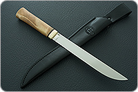 Нож Бурятский средний кап березовый, эп-766, латунь : фото 7