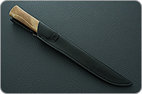 Нож Бурятский средний кап березовый, эп-766, латунь : фото 8