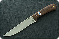 Нож Лиса ЦМ накладки орех, 95х18, цельнометаллический : фото 2