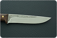 Нож Лиса ЦМ накладки орех, 95х18, цельнометаллический : фото 7