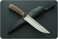 Нож Лиса ЦМ накладки орех, 95х18, цельнометаллический : фото 10