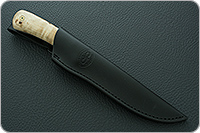 Нож Лиса ЦМ накладки стабилизированная карельская береза, 100х13м, цельнометаллический : фото 11