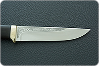 Нож Лиса граб - черное дерево, латунь, без дополнительной обработки : фото 7