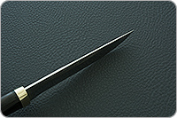 Нож Лиса граб - черное дерево, латунь, без дополнительной обработки : фото 9