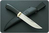 Нож Лиса граб - черное дерево, латунь, без дополнительной обработки : фото 10