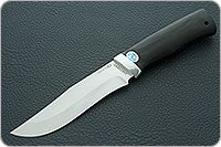 Нож Клычок-3 граб - черное дерево, 95х18, алюминий : фото 2