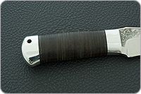 Нож Скорпион наборная кожа, 50х14мф, алюминий : фото 5