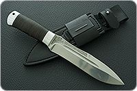 Нож Скорпион наборная кожа, 50х14мф, алюминий : фото 8