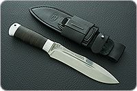 Нож Скорпион наборная кожа, 50х14мф, алюминий : фото 9