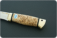 Нож Шаман-2 карельская береза, elmax, латунь : фото 6
