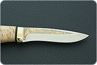 Нож Шаман-2 карельская береза, elmax, латунь : фото 7