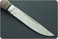 Нож Финка-Лаппи стабилизированная карельская береза, d2, алюминий : фото 4