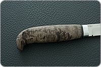 Нож Финка-Лаппи стабилизированная карельская береза, d2, алюминий : фото 5