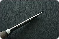 Нож Финка-Лаппи стабилизированная карельская береза, d2, алюминий : фото 8