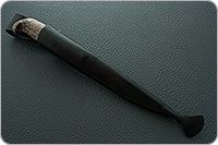 Нож Финка-Лаппи стабилизированная карельская береза, d2, алюминий : фото 10