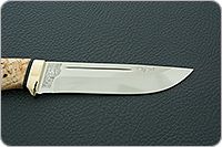 Нож Бекас карельская береза, elmax, латунь : фото 7