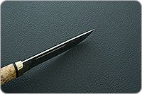 Нож Бекас карельская береза, elmax, латунь : фото 8