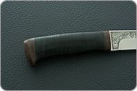 Нож Шаман-1 наборная кожа, 100х13м, текстолит : фото 5