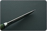 Нож Бекас стабилизированная карельская береза, 100х13м, алюминий : фото 8