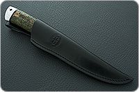 Нож Бекас стабилизированная карельская береза, 100х13м, алюминий : фото 10