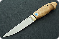 Нож Хаски кап ореховый, 95х18, латунь : фото 2