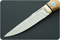 Нож Хаски кап ореховый, 95х18, латунь : фото 3