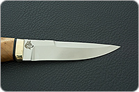 Нож Хаски кап ореховый, 95х18, латунь : фото 7