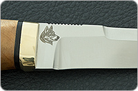 Нож Хаски кап ореховый, 95х18, латунь : фото 8