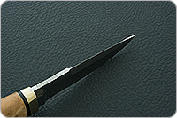 Нож Хаски кап ореховый, 95х18, латунь : фото 9