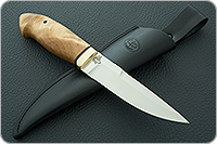 Нож Хаски кап ореховый, 95х18, латунь : фото 10