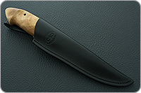 Нож Хаски кап ореховый, 95х18, латунь : фото 11