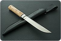 Нож Бурятский малый карельская береза, 100х13м, алюминий : фото 9