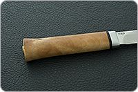 Нож Бурятский средний кап березовый, 95х18, алюминий : фото 5