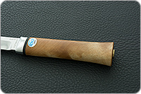 Нож Бурятский средний кап березовый, 95х18, алюминий : фото 6