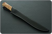 Нож Бурятский средний кап березовый, 95х18, алюминий : фото 10