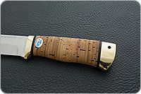 Нож Турист береста, 95х18, латунь : фото 6