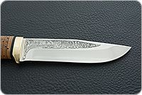 Нож Турист береста, 95х18, латунь : фото 7