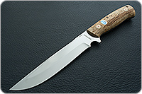 Нож Рифей накладки стабилизированная карельская береза, эп-766, цельнометаллический : фото 2