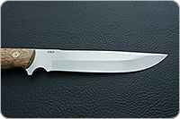 Нож Рифей накладки стабилизированная карельская береза, эп-766, цельнометаллический : фото 7