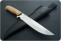 Нож Рифей накладки стабилизированная карельская береза, эп-766, цельнометаллический : фото 9