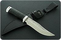 Нож Клычок-1 наборная кожа, 95х18, алюминий : фото 10