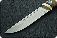 Нож Бекас береста, s390, латунь : фото 3