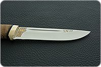 Нож Бекас береста, s390, латунь : фото 7