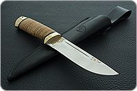 Нож Бекас береста, s390, латунь : фото 11