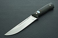 Нож Бекас ЦМ накладки текстолит, d2, цельнометаллический : фото 2