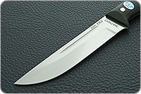 Нож Бекас ЦМ накладки текстолит, d2, цельнометаллический : фото 3